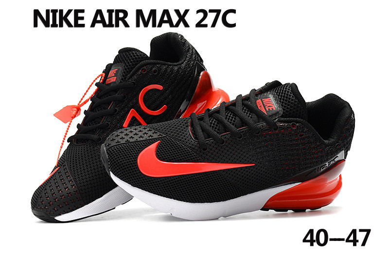 Nike Air Max 27C Black Orange White Shoes - Click Image to Close